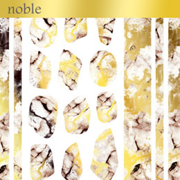 【noble】marble parts white×gold (ジェル専用)