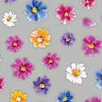 cranberry nail プロデュース3 Colorful flowers カラフルフラワー