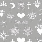 SANZOU プロデュース3 Mexican motif white