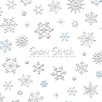 雪の結晶6 Snow Stitch ネイルシール