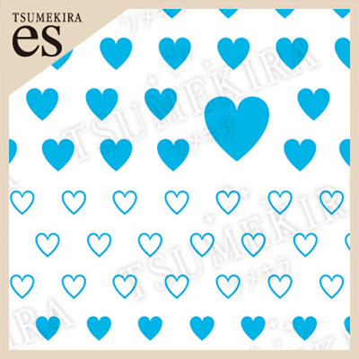 [公式限定]【es】カラーハート  LIGHT BLUE(水色)