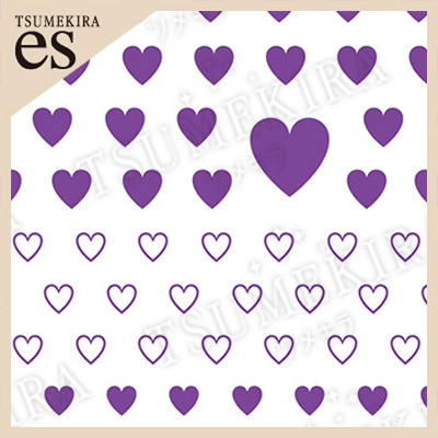 [公式限定]【es】カラーハート  PURPLE(紫)
