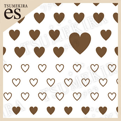 [公式限定]【es】カラーハート BROWN(茶色)