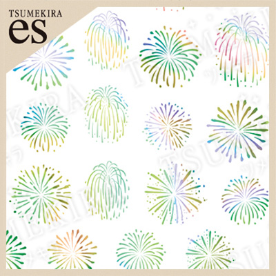 【es】花火 レインボー (ジェル専用)