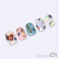 【es】花占いマーガレット ネイビー