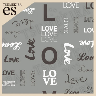 ネイルシール ツメキラ/レジンシール レジンクラブ / 【es】LOVE fonts 