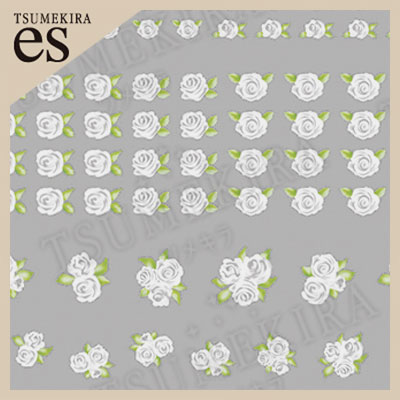 [先行発売]【es】小花　ホワイト