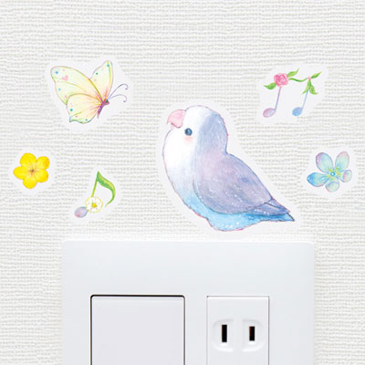 ウォールデコレーションシール【壁デコ】たけいみき プロデュース 歌う小鳥たち
