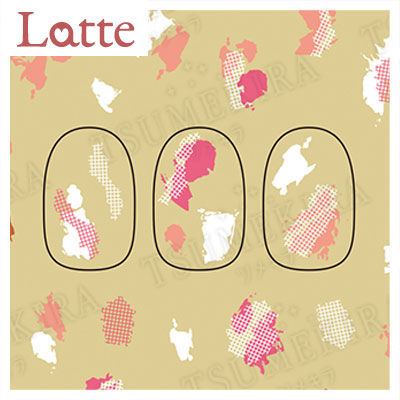 【Latte】Fumi プロデュース lattice foil コーラルピンク
