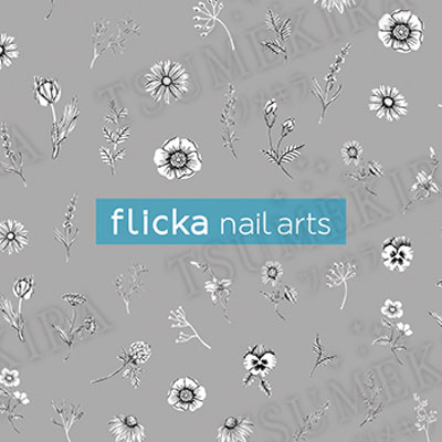 【セール対象】flicka nail arts プロデュース6 dessin flower (デッサンフラワー)