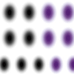 hitoプロデュース チークカラー ブラック×パープル