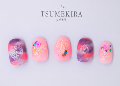 ネイルシール ツメキラ レジンシール レジンクラブ Marie Nails プロデュース1 ゼンタングル ホワイト ネイルシール