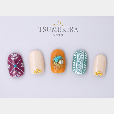 ネイルシール ツメキラ レジンシール レジンクラブ Marie Nails プロデュース5 クロシェ ネイルシール