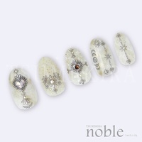 【noble】メタルパーツ2(シルバー)(ジェル専用)