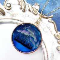 【レジンクラブ】天の川とオーロラ