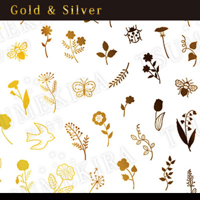 flicka nail arts プロデュース3 nordic garden gold(ジェル専用)