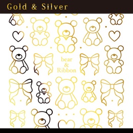 honchan プロデュース bear&Ribbon gold(ジェル専用)
