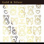 honchan プロデュース bear&Ribbon gold(ジェル専用)