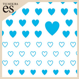 [公式限定]【es】カラーハート  LIGHT BLUE(水色)