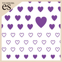 [公式限定]【es】カラーハート  PURPLE(紫)