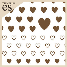 [公式限定]【es】カラーハート BROWN(茶色)