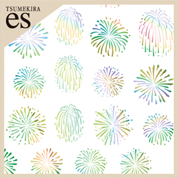 【es】花火 レインボー (ジェル専用)