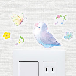 ウォールデコレーションシール【壁デコ】たけいみき プロデュース 歌う小鳥たち