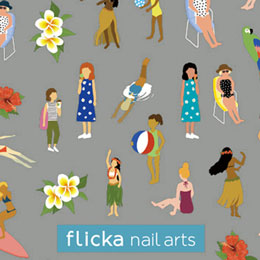 flicka nail arts プロデュース1 4seasons GIRLS Summer 夏