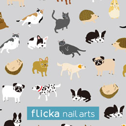 flicka nail arts プロデュース2 flicka animals フリッカアニマルズ 猫、犬、ほか