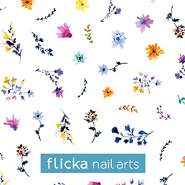 flicka nail arts プロデュース5 Watercolor garden