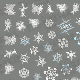 雪の結晶4 Frozen Winter ネイルシール