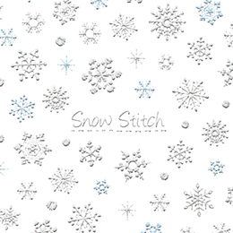 雪の結晶6 Snow Stitch ネイルシール