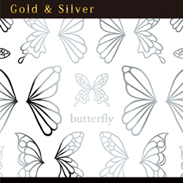 [公式限定] honchan プロデュース Butterfly motif silver (ジェル専用)(バタフライ モチーフ シルバー)