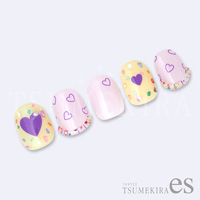 [公式限定]【es】カラーハート  PURPLE(紫)