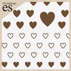 [公式限定]【es】カラーハート BROWN(茶色)