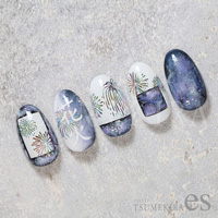 【es】花火 レインボー (ジェル専用)