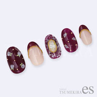 [先行発売]【es】小花　ホワイト