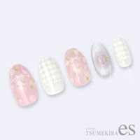 [先行発売]【es】小花　ホワイト