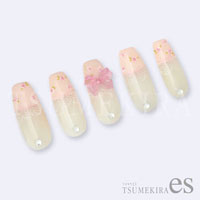 [先行発売]【es】小花　ピンク