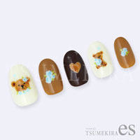 [先行発売]【es】小花　ブルー