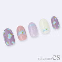 [先行発売]【es】小花　ブルー