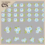 [先行発売]【es】小花　ブルー