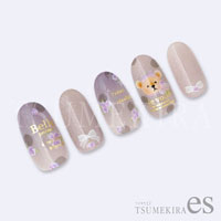 [先行発売]【es】小花　ラベンダー