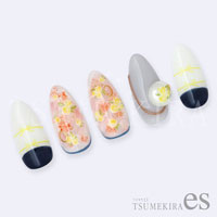 [先行発売]【es】小花　イエロー