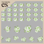 [先行発売]【es】小花　グリーン