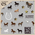 【es】馬ネイルシール