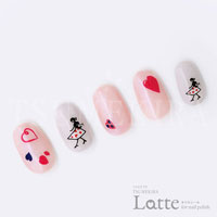 【Latte】Plune.プロデュース1　Heart girls nail　(ハート　ガールズ　ネイル)