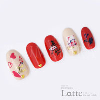 【Latte】Plune.プロデュース1　Heart girls nail　(ハート　ガールズ　ネイル)