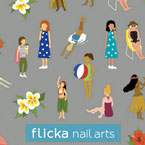 flicka nail arts プロデュース1 4seasons GIRLS Summer 夏