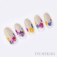 cranberry nail プロデュース3 Colorful flowers カラフルフラワー